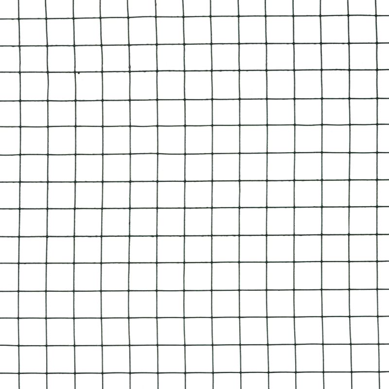 Svejset havehegn Blooma PVC 25 mm 0,5 x 5 m galvaniseret