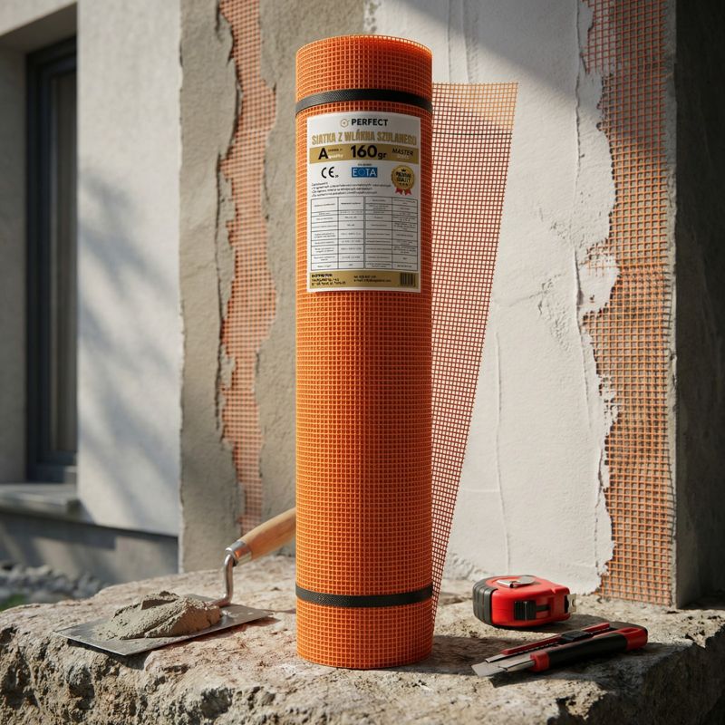 Glasfibernet 1x50 m 160 g/m² Orange 50 m²