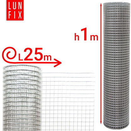 Svejset Trådnet 100 cm 19x19 mm Galvaniseret 25 m