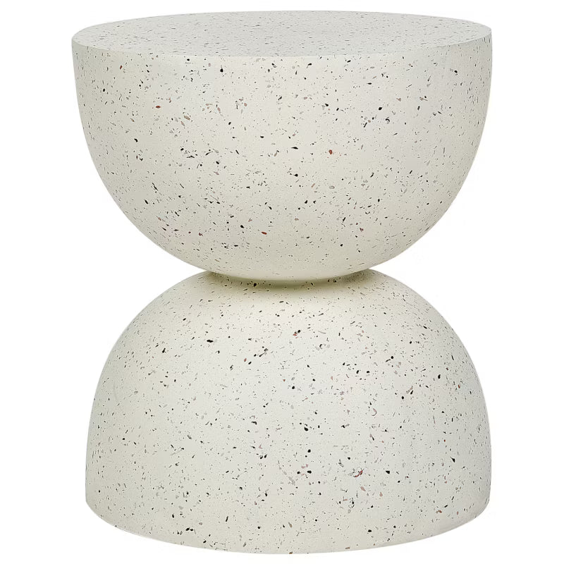 Sidebord Caoria 40x40 cm Terrazzo Hvid