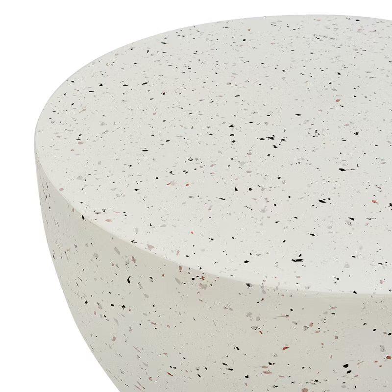 Sidebord Caoria 40x40 cm Terrazzo Hvid