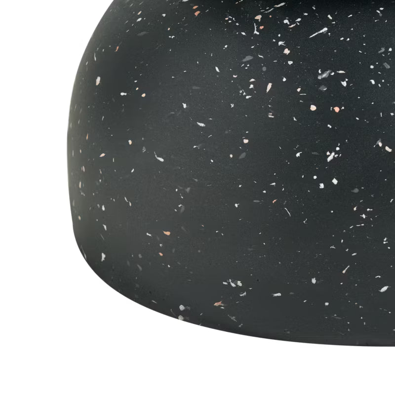 Sidebord Faliro 37x37 cm Sort Terrazzo-Look