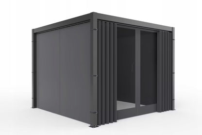 Sidegardin med Insektnet til Pergola 3 m Antracit