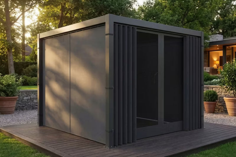 Sidegardin med Insektnet til Pergola 3 m Antracit
