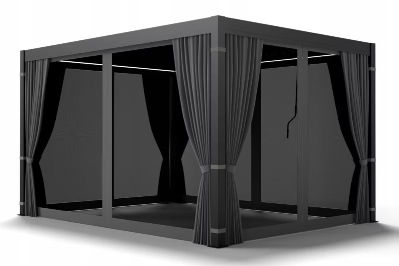 Sidegardin med Insektnet til Pergola 4 m