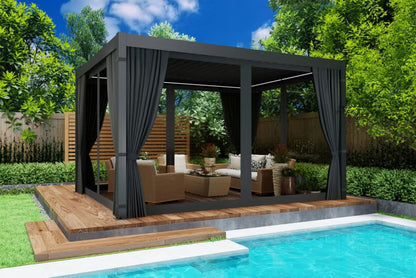 Sidegardin med Insektnet til Pergola 4 m