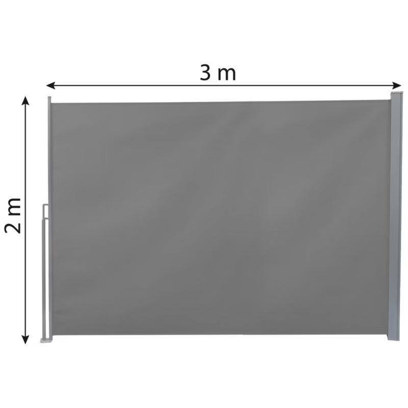 Sidemarkise 300x200 cm Antracit