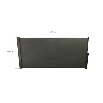 Sidemarkise 300x200 cm Antracit