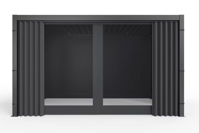 Sidesejl PRIMARY 4x4 m med Myggenet Antracit 4 Stk