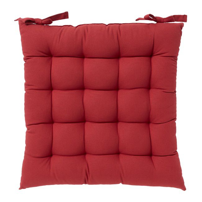 GoodHome Hiva siddepude 45 x 45 cm rød