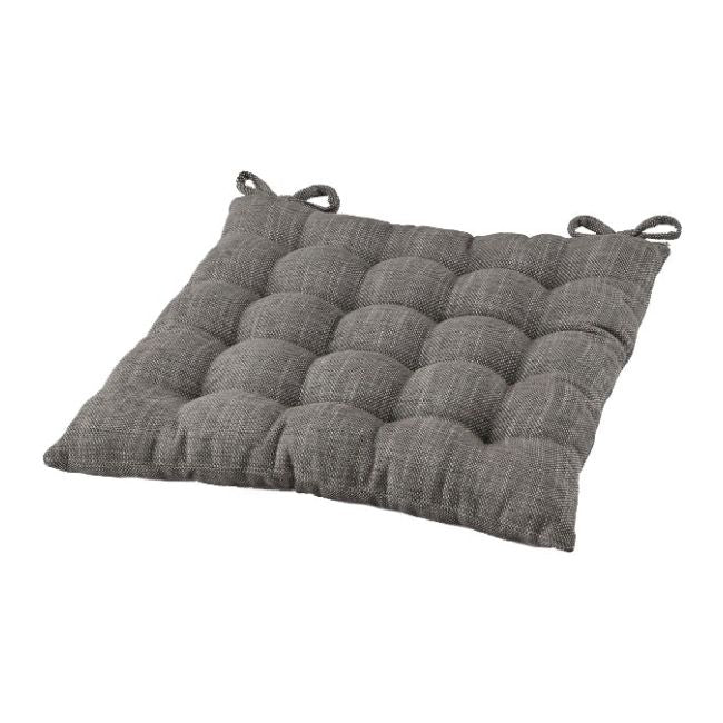GoodHome Tiga siddepude 45 x 45 cm i grafitgrå