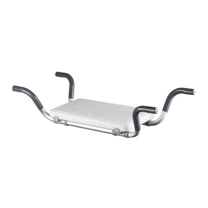 Sammenklappeligt Badesæde 82 cm Hvid Aluminium