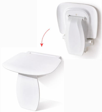 Sæde til Bruser Sammenklappeligt 42 x 39,7 cm Hvid 220 kg