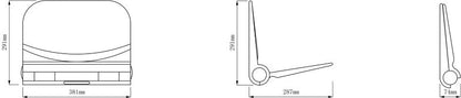 Sæde til Bruser Sammenklappeligt 38,1 x 29,1 cm Hvid 220 kg