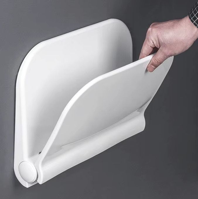 Sæde til Bruser Sammenklappeligt 38,1 x 29,1 cm Hvid 220 kg