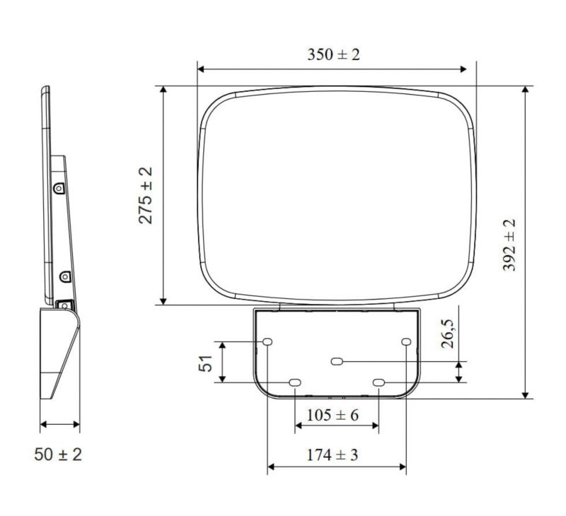 Sæde til Bruser Sort 35 x 27,5 cm Antibakteriel 130 kg med Skjult Stel 300 kg