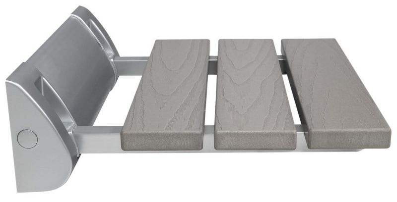 Sæde til Bruser Sammenklappeligt 32x32,5 cm Hvid 160 kg