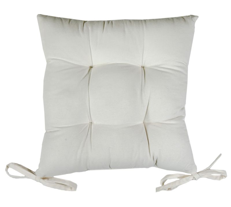 Zen siddepude 45 x 45 x 6 cm hvid