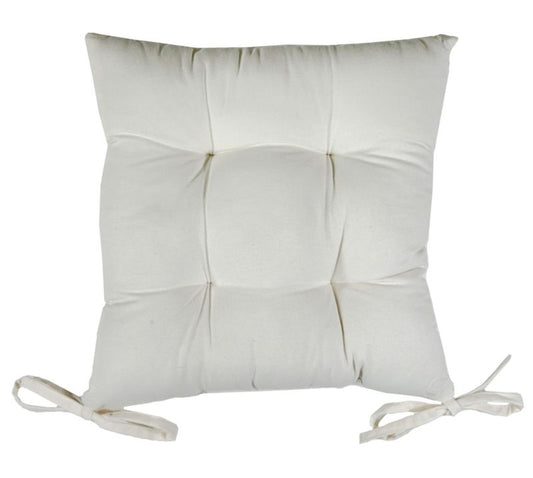 Zen siddepude 45 x 45 x 6 cm hvid