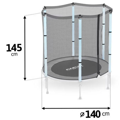 Sikkerhedsnet til Trampolin 140 cm 6 Stolper