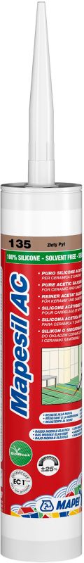 Silikonefuge Mapesil AC 310 ml Gyldent Sand