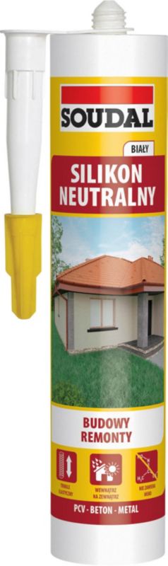 Soudal neutral silikon hvid 280 ml
