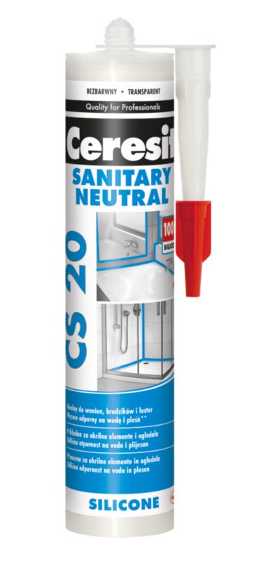 Ceresit sanitetsilikone neutral CS 20 klar 280 ml