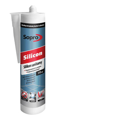 Sanitetssilikone Sølvgrå 310 ml