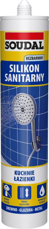 Sanitetssilikone 280 ml Transparent