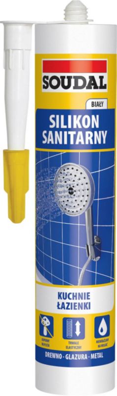Sanitetssilikone 280 ml Hvid