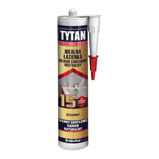 Tytan Ideal Bad Silikone, Klar, 280 ml