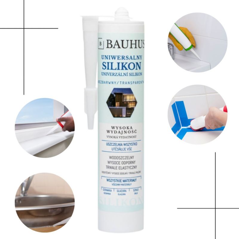 Bauhus universal silikone klar 280 ml