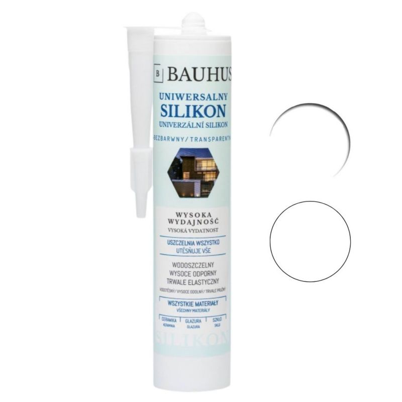 Bauhus universal silikone klar 280 ml
