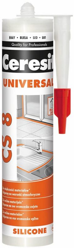 Universalsilikone Ceresit CS8 280 ml hvid