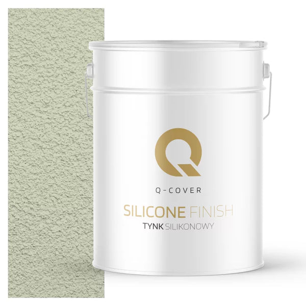 Silikonefacadepuds 1,5 mm 15 kg Brækket Hvid Grønlig F481