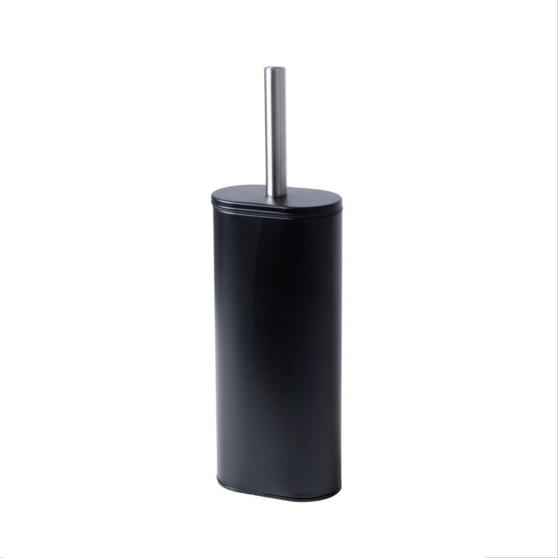 Silikone Toiletbørste Sort Mat Stål 39 cm | CH.MALAVI-BLK