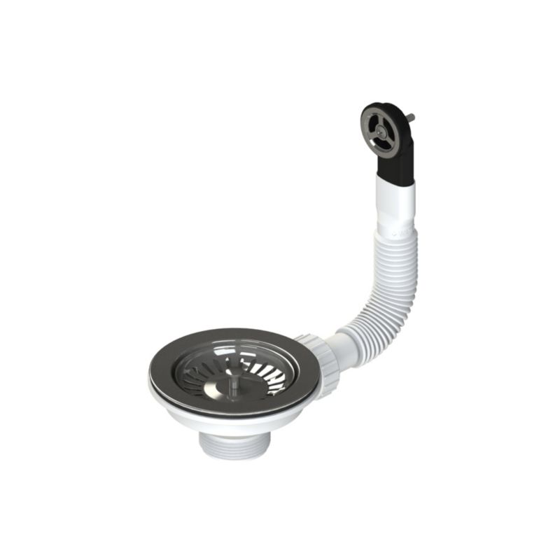 Universal krom sil med overløb til GranMaster vask, 1 stk.