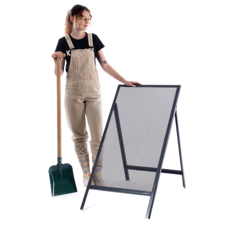 KADAX byggesigte til sand, jord og grus 120x60 cm med 6 mm maskestørrelse