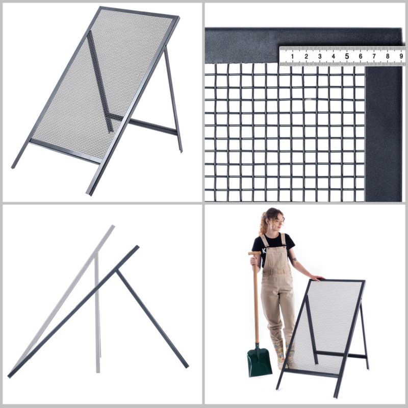 Byggesigte KADAX til Sand, Jord og Grus 120 x 60 cm med 8 mm Maske