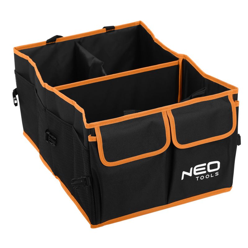 Sammenklappelig bilorganisator NEO Tools til bagagerum med 2 lommer og velcro, 1 stk.