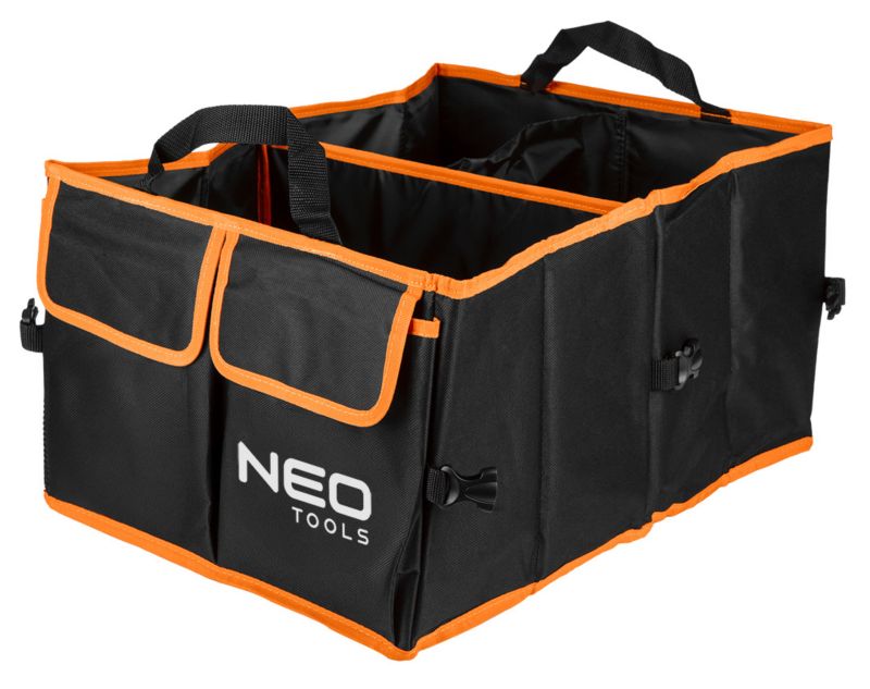 Sammenklappelig bilorganisator NEO Tools til bagagerum med 2 lommer og velcro, 1 stk.