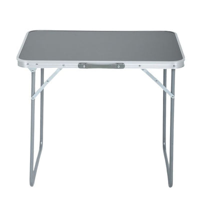 Sammenklappeligt campingbord ARES i gråt aluminium, mål 70 x 60 x 50 cm, 1 stk.