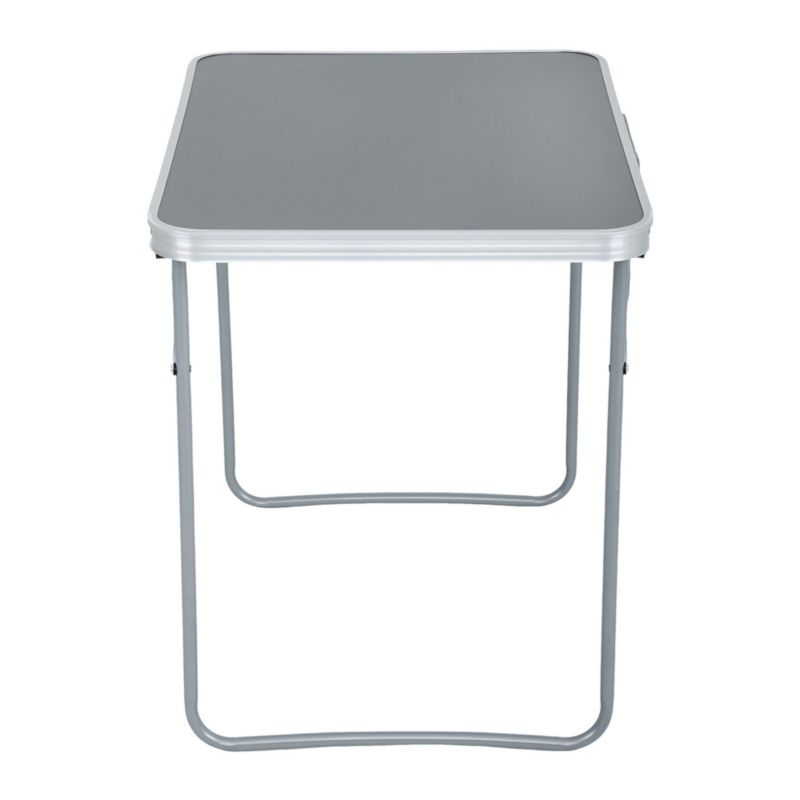 Sammenklappeligt campingbord ARES i gråt aluminium, mål 70 x 60 x 50 cm, 1 stk.