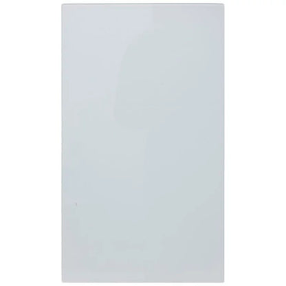Skærebræt 52x30 cm Hvid Glas