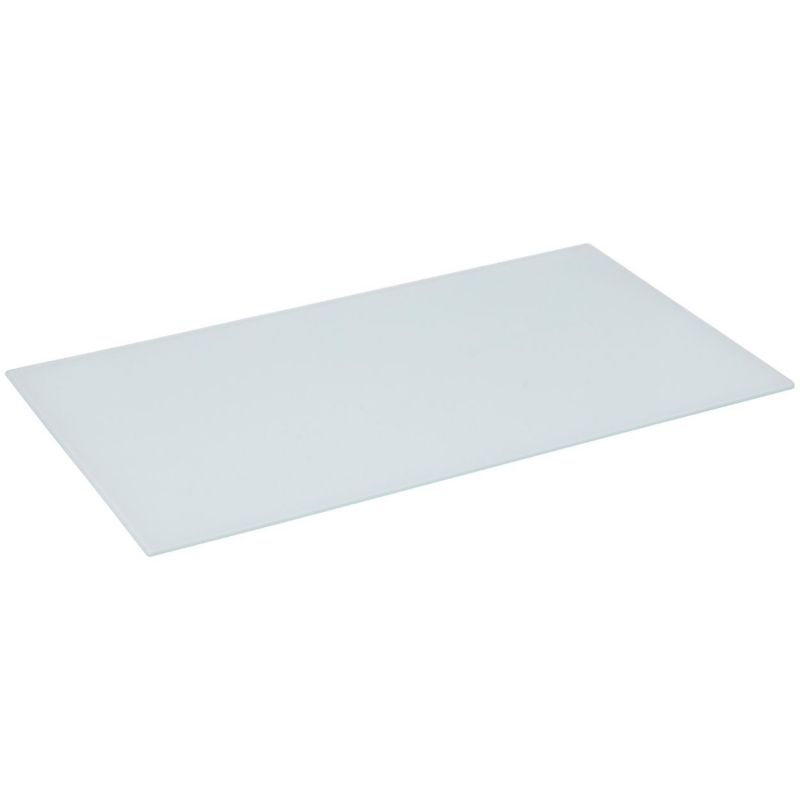 Skærebræt 52x30 cm Hvid Glas