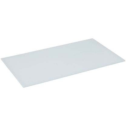 Skærebræt 52x30 cm Hvid Glas