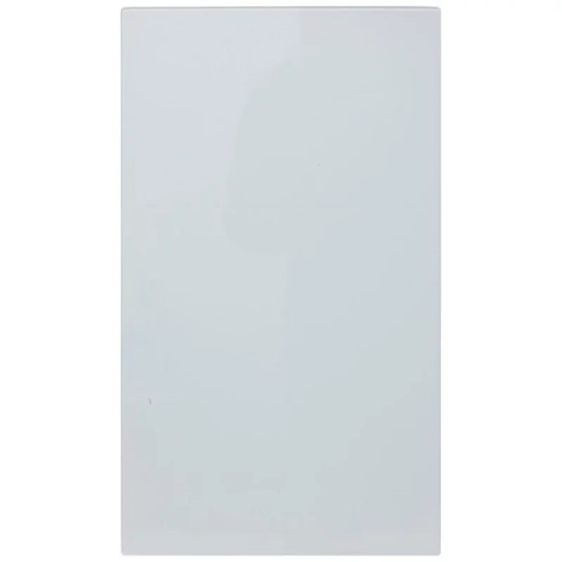 Skærebræt 52x30 cm Hvid Glas