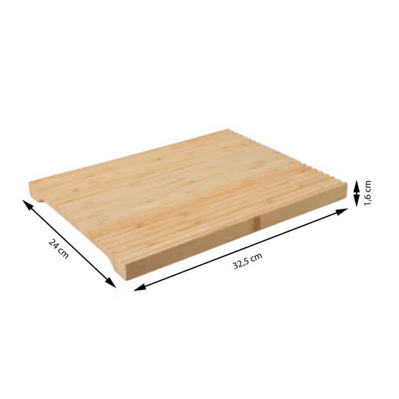 Skærebræt Bambus 32x24 cm Brun Rektangulær