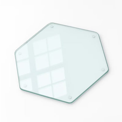 Skærebræt i Glas 40x40 cm Transparent