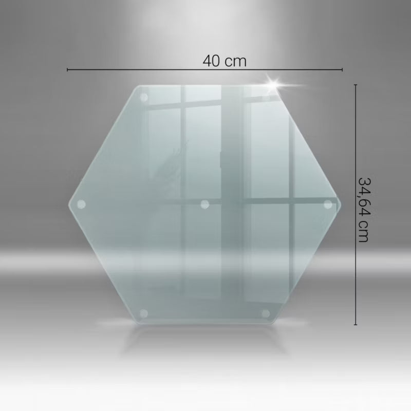 Skærebræt i Glas 40x40 cm Transparent